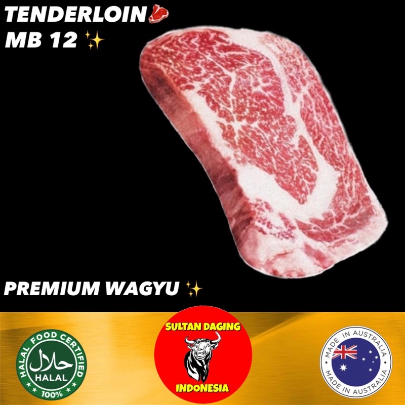 

WAGYU TENDERLOIN MB 12 PREMIUM 210 GRAM IMPORT DARI AUSSIE/ WAGYU MB12/ WAGYU TENDERLOIN STEAK/ WAGYU TENDERLOIN MBS/ WAGYU MB12 AUSTRALIA/ WAGYU MBS