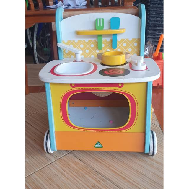 Preloved ELC Wooden Activity Kitchen mainan masak-masakan anak kayu