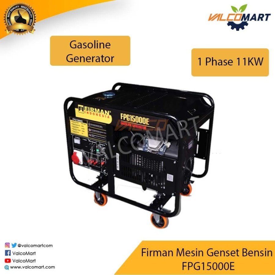 Firman Mesin Genset Bensin FPG15000E 1 Phase 11KW . Gasoline Generator