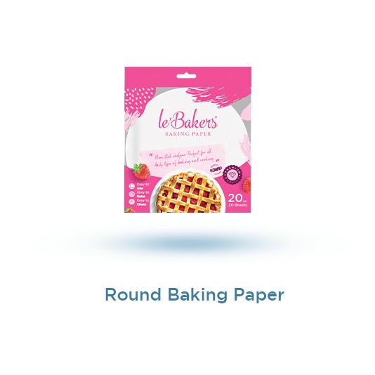 LE BAKERS  ROUND BAKING PAPER / KERTAS BAKING / KERTAS LOYANG BULAT