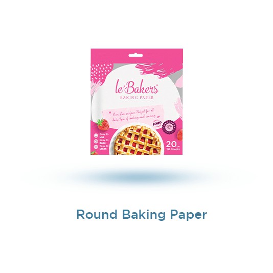 LE BAKERS  ROUND BAKING PAPER / KERTAS BAKING / KERTAS LOYANG BULAT