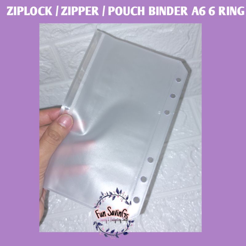 

[FUN] |COD| Zipper | Ziplock | Pouch | Storage Bag | Binder A5 A6 6 Ring | Ziplock Transparant | Zipper Aesthetic