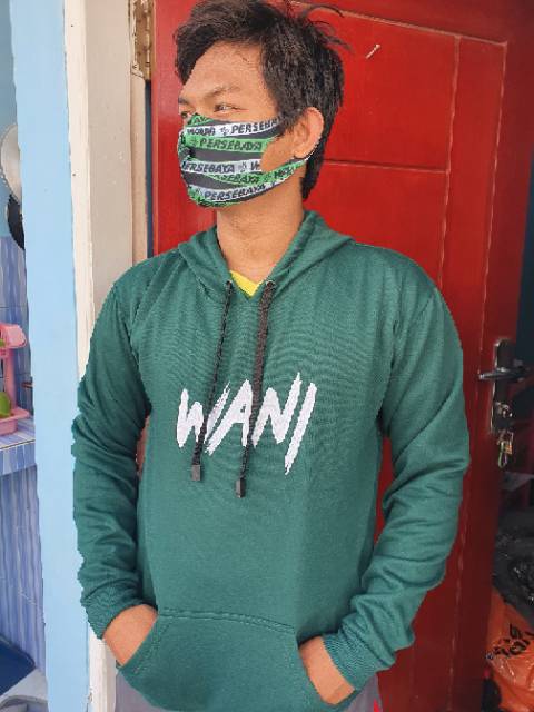 JAKET HOODIE PERSEBAYA BONEK BORDIR WANI MURAH