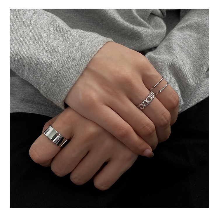 Three-piece Ring Accessories Trendy Fashion Personality Simple