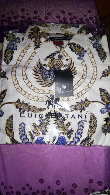 Lbl155 Kemeja Batik Pria Slimfit Original Lengan Panjang