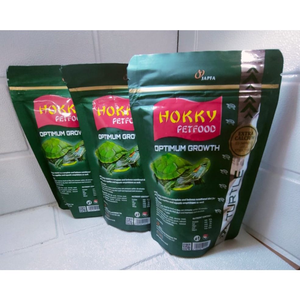 Jual Pelet Hokky Petfood Gram Optimum Growth Dengan Ekstra Kalsium Pakan Kura Kura Pakan