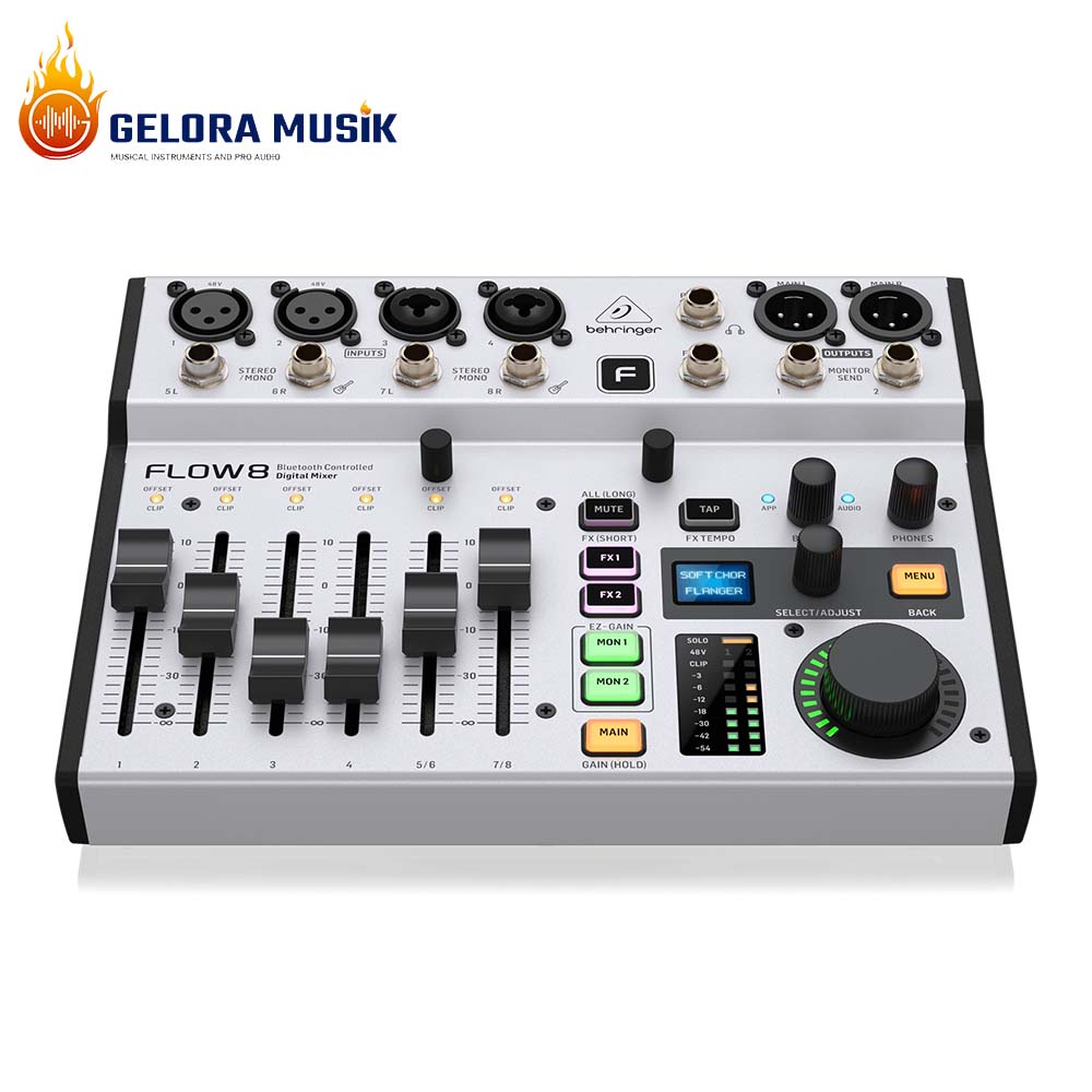 Digital Mixer Behringer Flow 8 Input & USB Audio