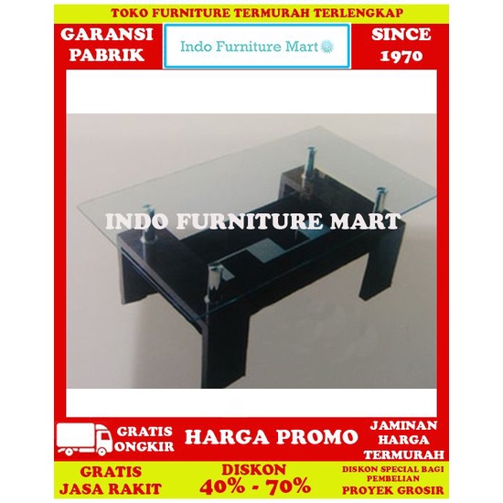 Meja Tamu Minimalis Coffee Table Kaca Dagaho Coffe Table Mt A16