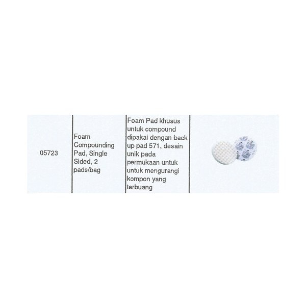 

Foam Compounding Pad single sided 2 pads bag 3M