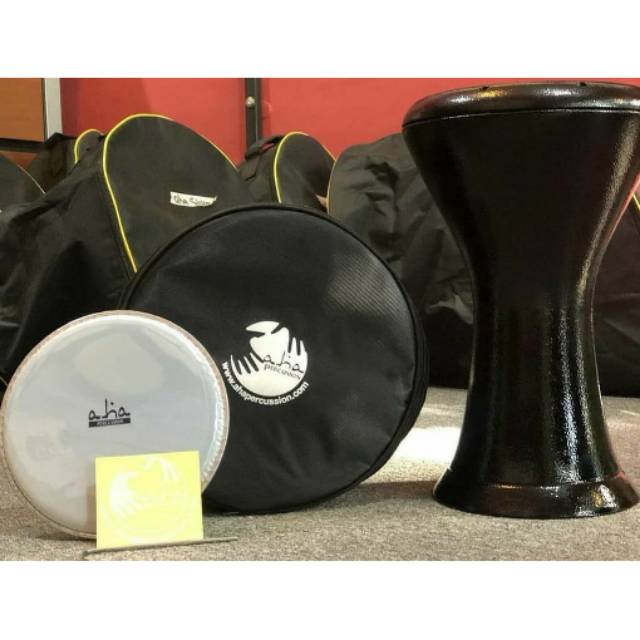 Darbuka AHA Percussion Original Sombaty ( 9 inch) Powder Black Glossy
