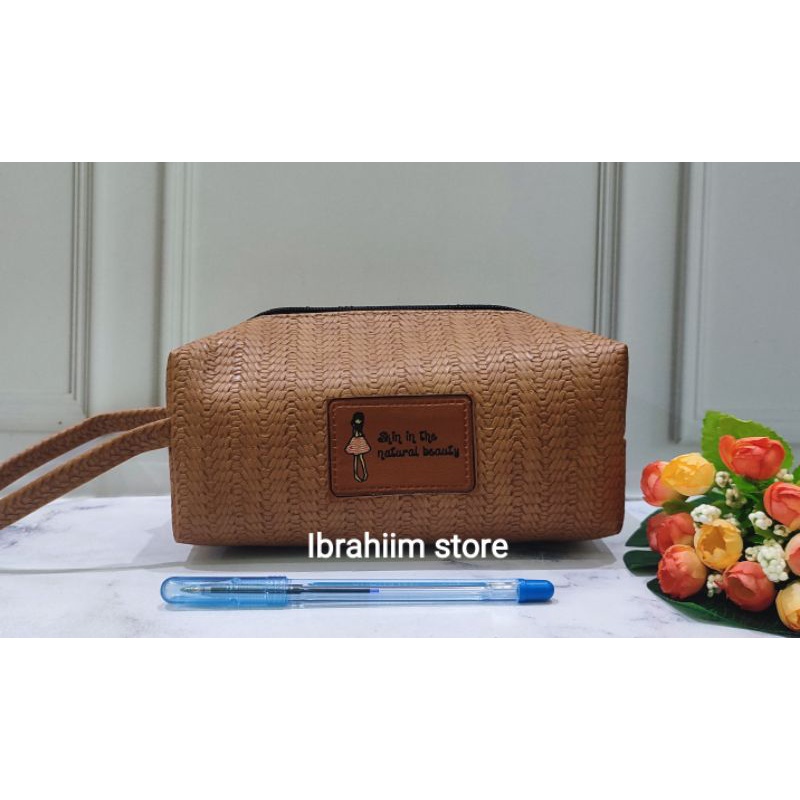 (POUCH LONTONG POLOS DAN LENTUR) POUCH SERBAGUNA / TAS KOSMETIK SERBAGUNA / POUCH MAKE UP BESAR / POUCH MAKE UP TRAVEL