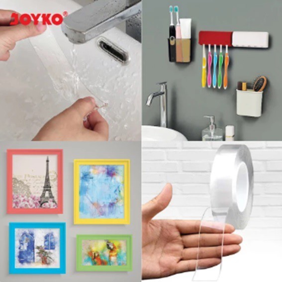 

Hemat Joyko Nano Double Sided Tape Transparan - Perekat 2 Sisi 30 Mm X 1 M Promo