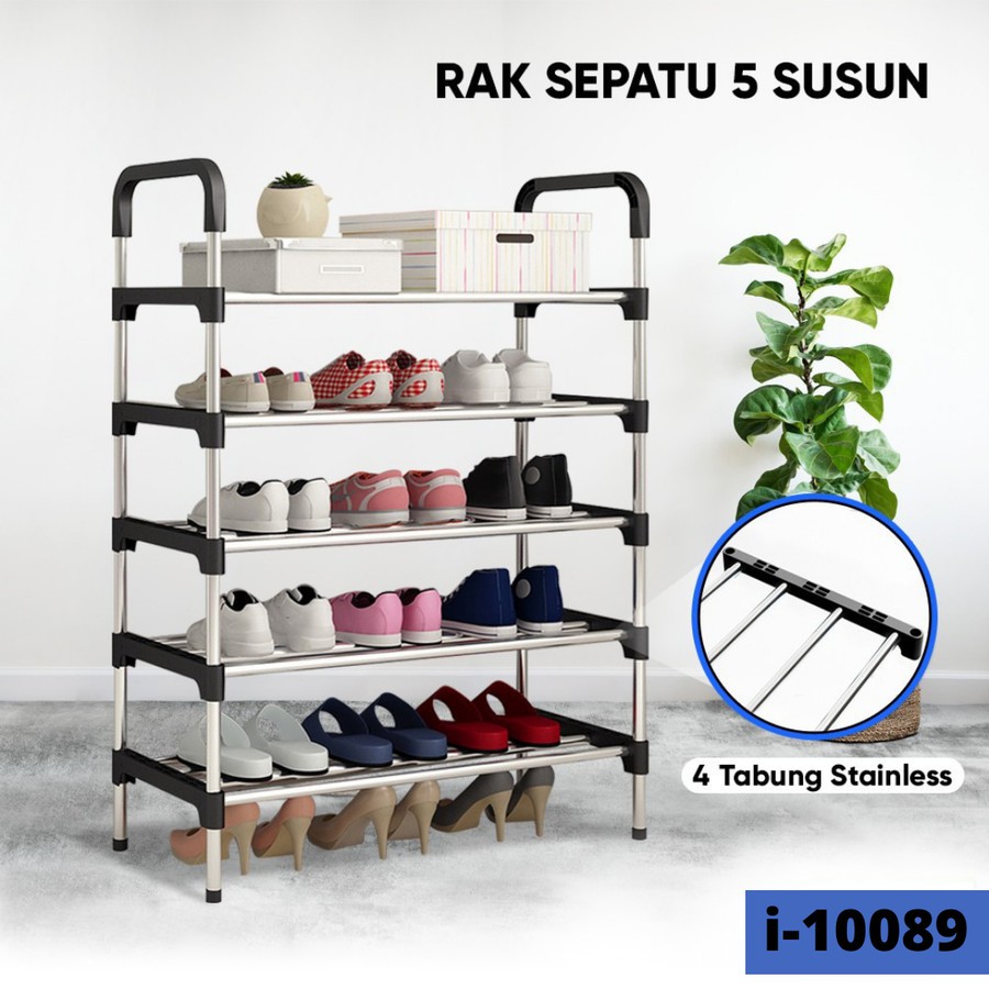 Rak Sepatu 5 Susun RAK Multifungsi Gantungan Payung rak sandal / Shoes Rack