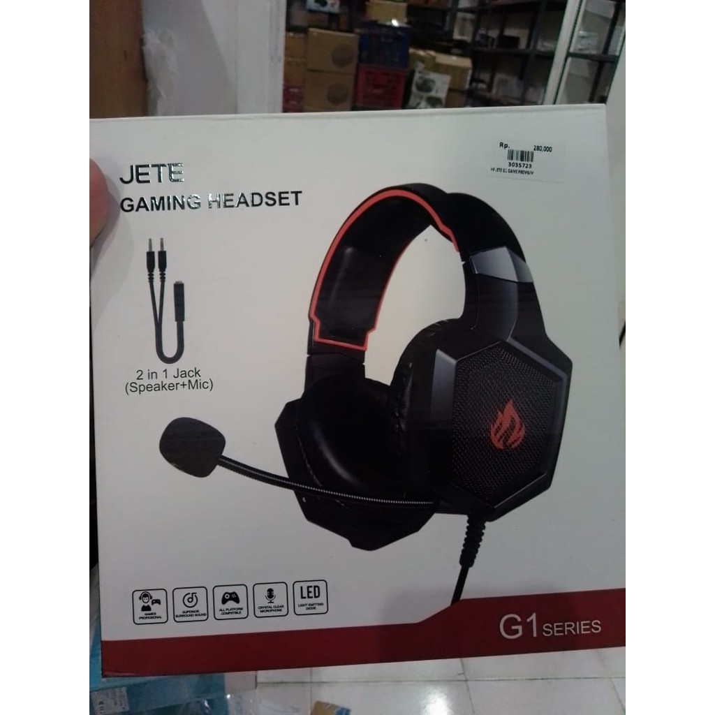 Headphone Game Adjustable Microphone Jete G1 original