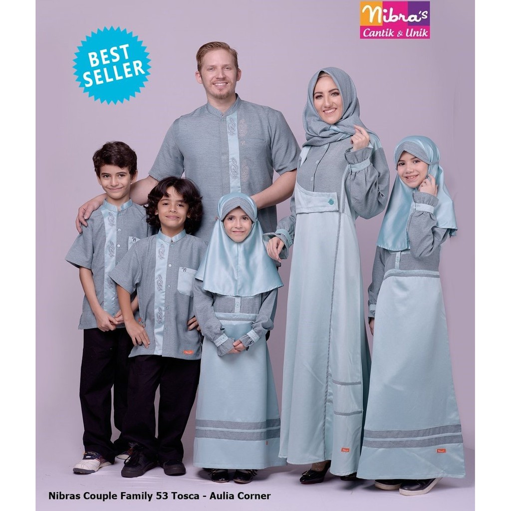 Gamis Couple Keluarga Nibras - Nusagates
