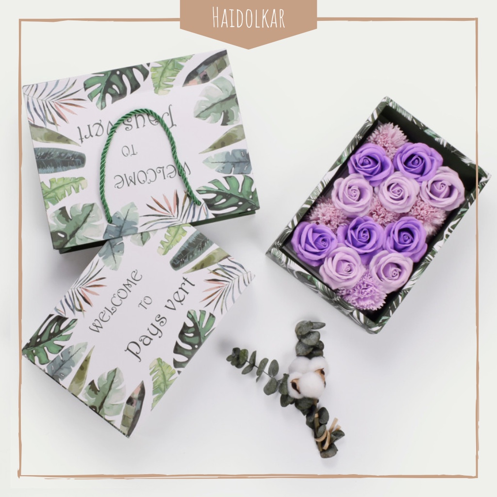 

Kotak kantong daun kotak hadiah kotak kue paper bag kado kotak kantong set