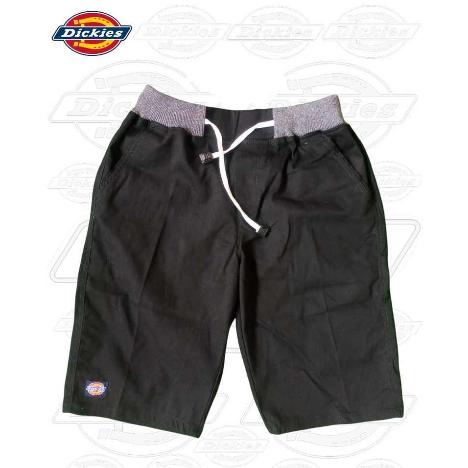 Celana Chino RIP Pinggang Karet Pendek Hitam Dickies