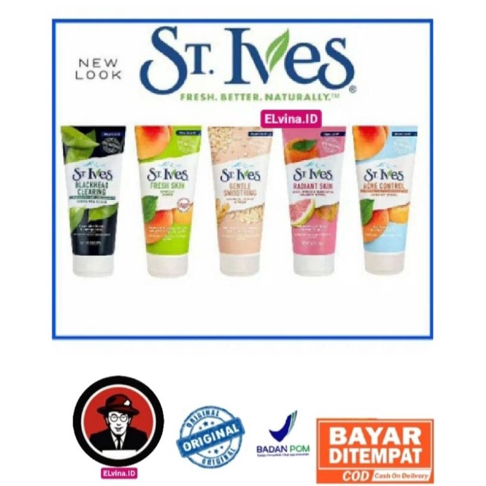 [PROMO] St Ives Facial Scrub 170gr |Acne Control Apricot|Fresh Skin Apricot Face Scrub