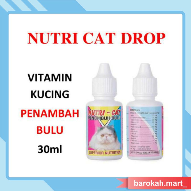 Nutri Cat Penumbuh Bulu Kucing Cat Kitten 30ml