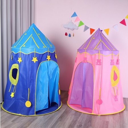 Tenda Anak Castle Tinggi Model Mongolia Kerucut Tenda Pensil Kids Portable RS08