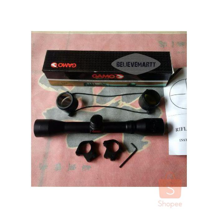 TEROPONG TPO2G1835 TELESCOPE GAMO 4X32 TELESKOP SENAPAN AIRSOFT TELE RETICLE