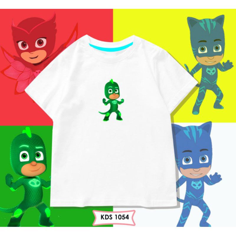 KIDS T-SHIRT / TUMBLR TEE PJ MASK / UNISEX COTTON 24S ANTI BAKTERIAL