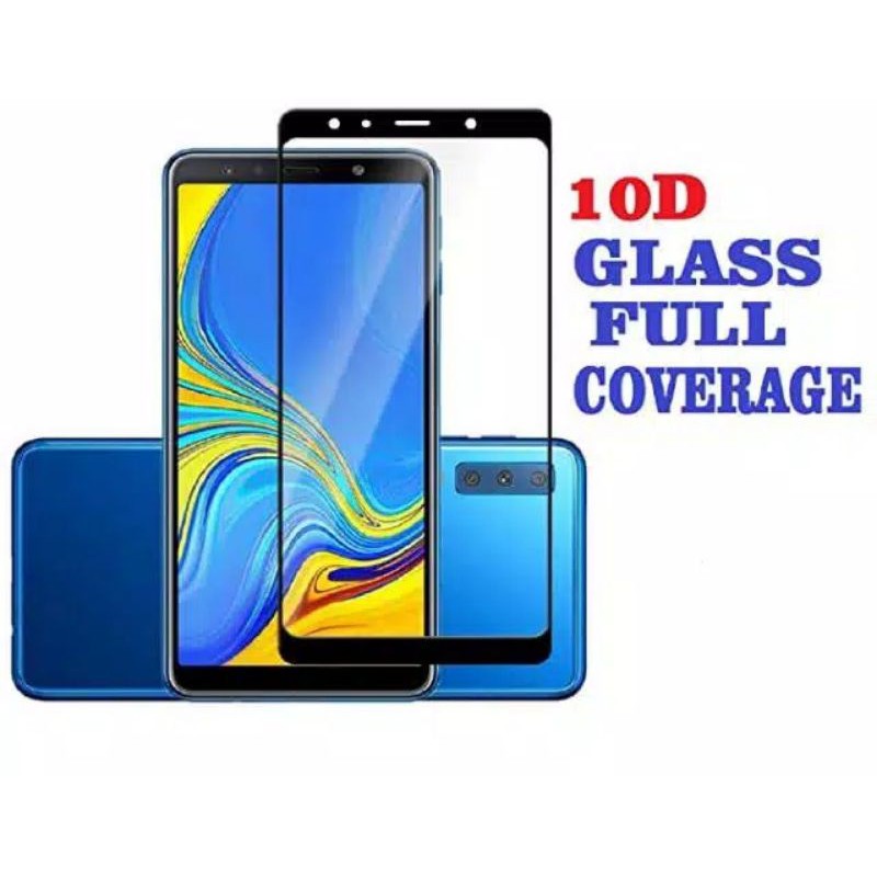 Tempered Glass Samsung A7 2018 Premium Glass Full Cover Protector