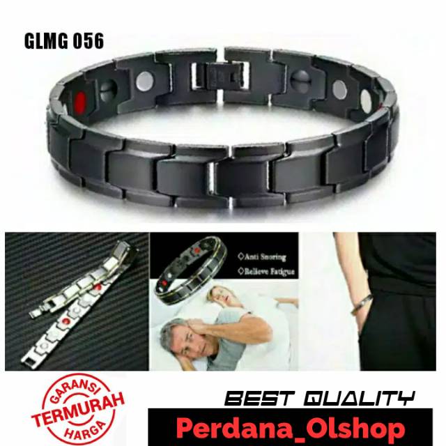 Beauty Chic Titanium Magnetic Energi  Gelang  Kesehatan  Pria 