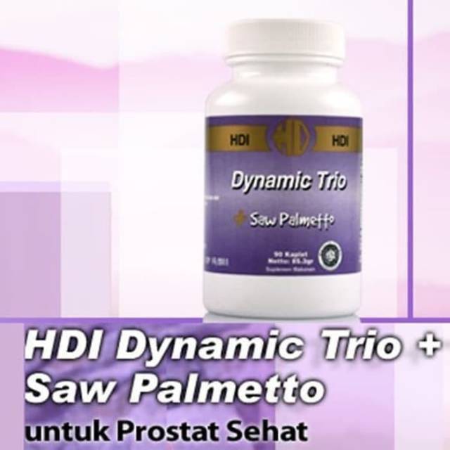 Dynamic Trio Plus Saw Palmetto 30 Kapsul Dynamic Trio HDI 30 Tablet Dynamic Trio Saw Palmetto isi 30