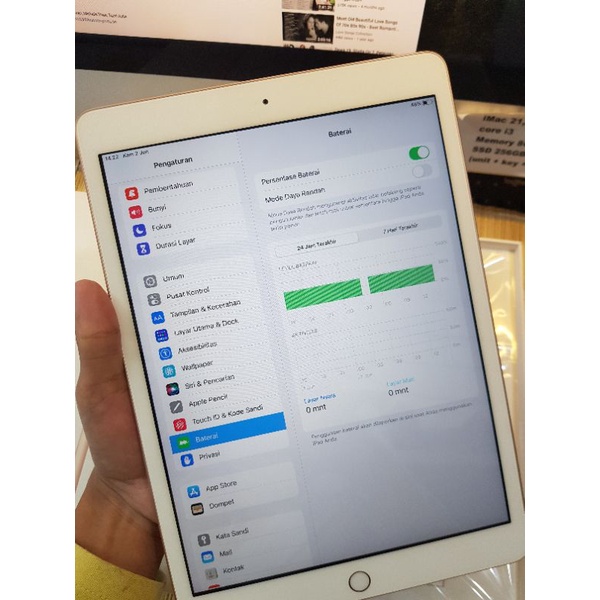 apple ipad 7 128gb wifi only rosegold garansi internasional