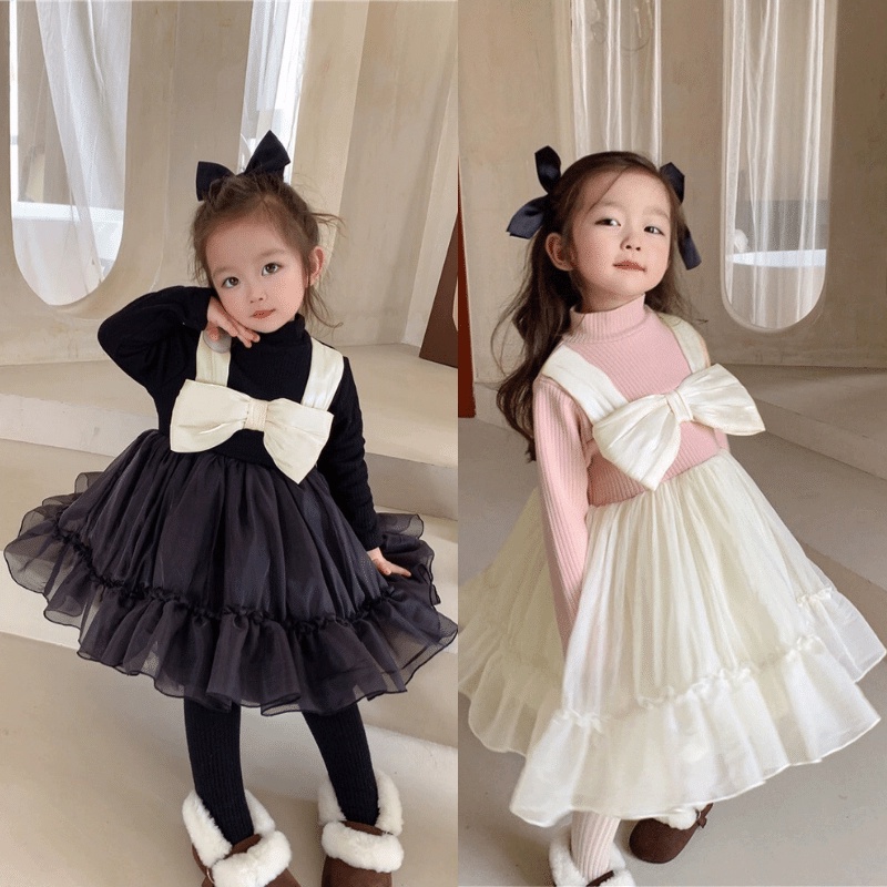 Rose Dress Korea 1-4 TAHUN - Fashion Baby Korean Dres Bayi Style Kualitas Import premium Overall Dress Anak Perempuan