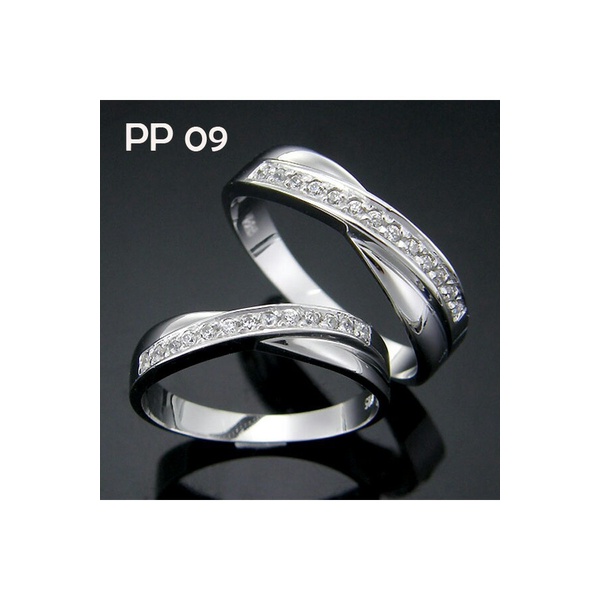 Cincin Kawin Cincin Hitam Lamaran Murah Wedding Ring Wanita Sepasang Perak 925 Silver Emas Murni Rin