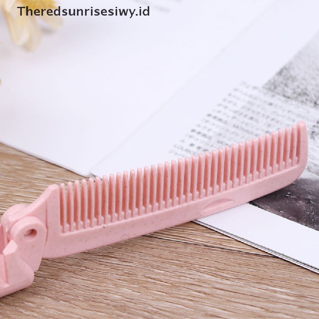 (Theredsunrisesiwy.Id) 1pc Sisir Lipat Portable Anti Statis Untuk Travel