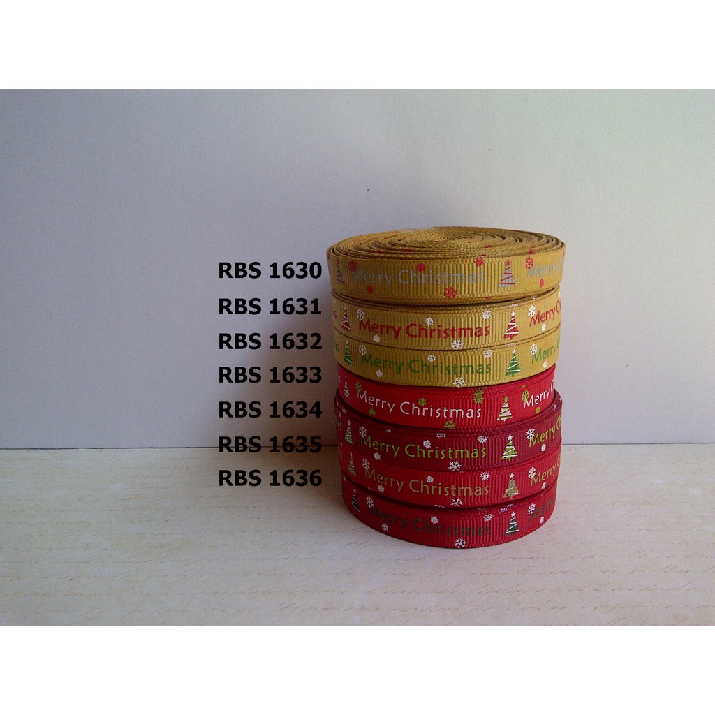 

[10 YARD] PITA GROSGRAIN MOTIF NATAL SALE RBS 1630,1631,1632,1633,1634,1635,1636