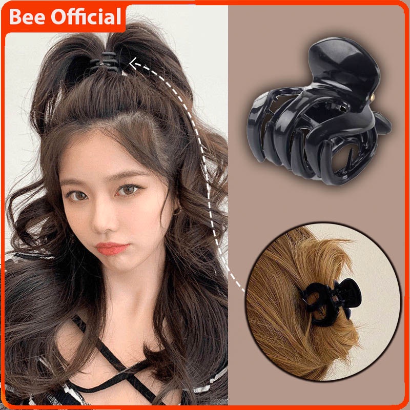 BEE - Jepit Rambut / Jedai 5CM / Jepitan Rambut Bahan Tebal 3 Cakar Jepitan Badai  Hair Clips Polos