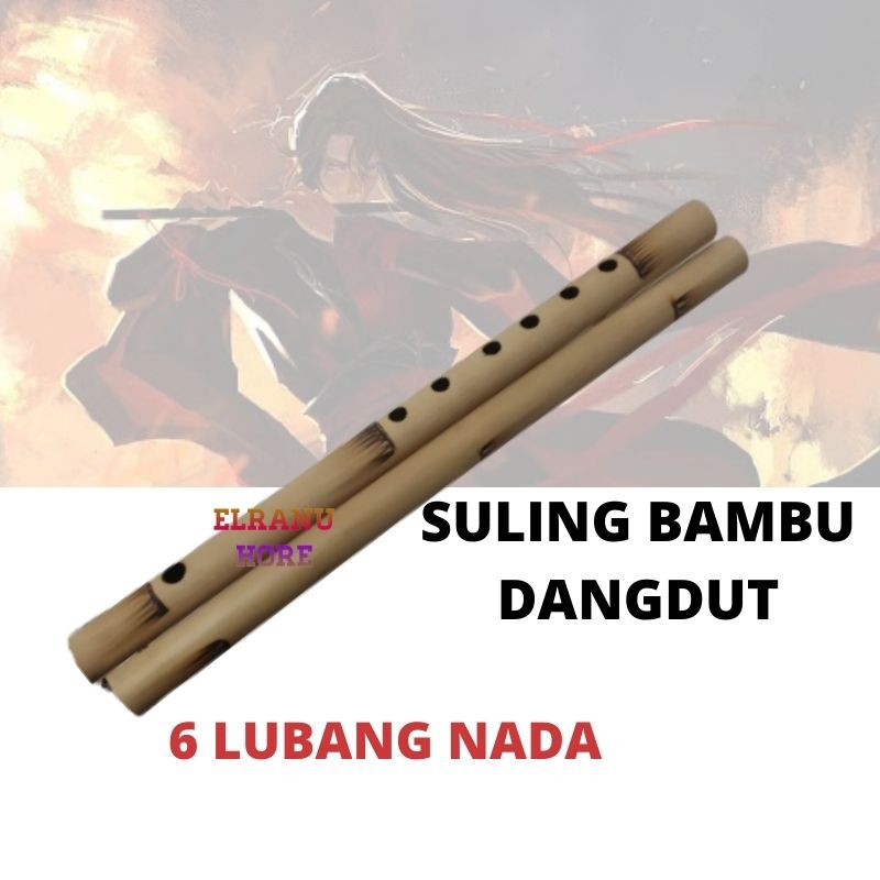 Jual SULING BAMBU/SULING DANGDUT 6 LUBANG NADA Shopee Indonesia