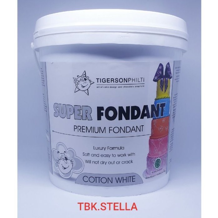 

PREMIUM WHITE FONDANT TIGERSON (REPACK) 500 GR