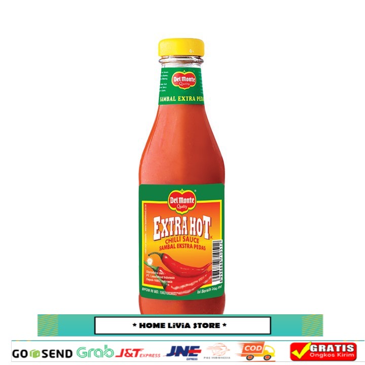 

Delmonte Saus Extra Hot Chilli 200 mL