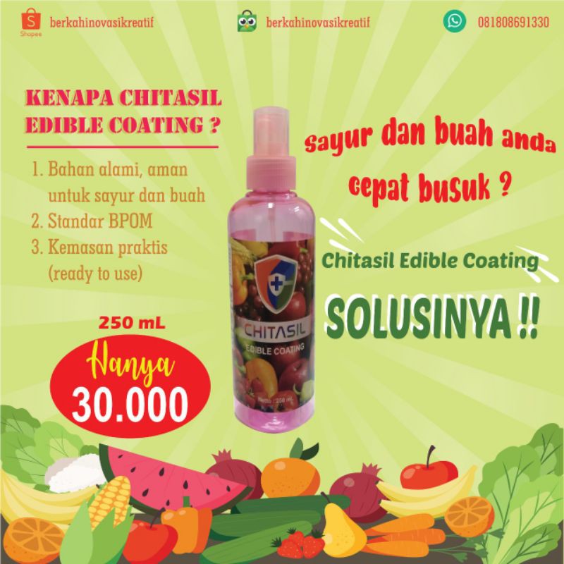 Jual Chitasil Edible Coating (Pelapis buah dan Sayur) kemasan ekonomis ...