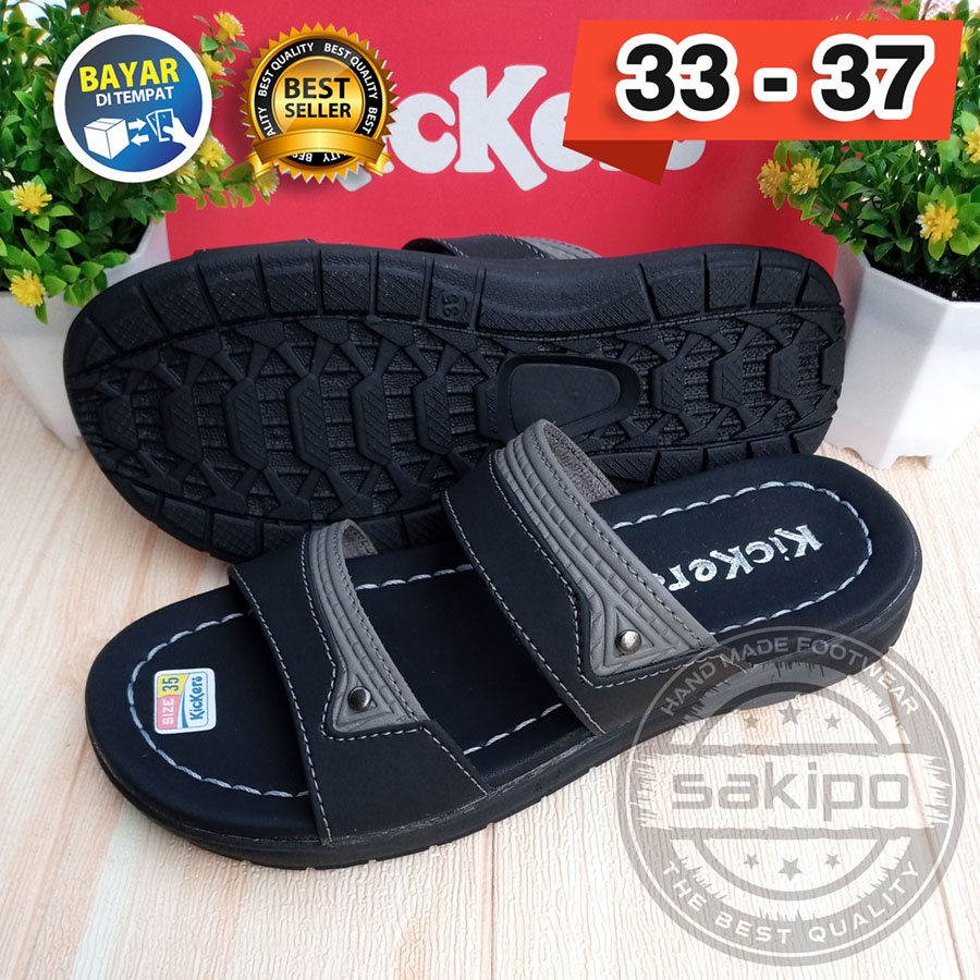 PROMO 3.3 FASHION SALE !! SANDAL KIDS ANAK SLOP BAN 2 33 - 37 01 TRENDI TERBARU TERMURAH / SAKIPO