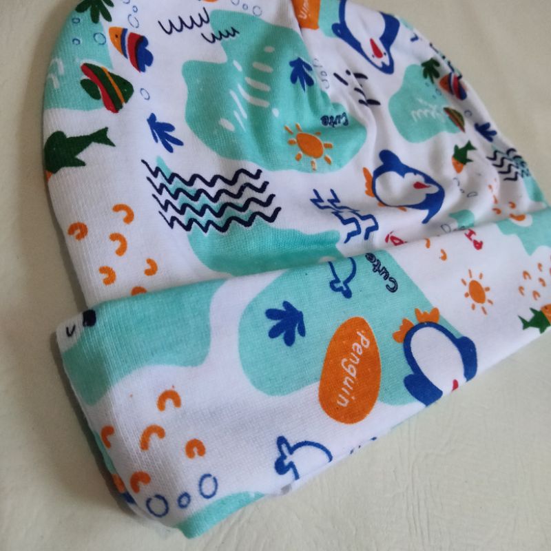 TOPI BAYI BULAT NEWBORN SNI / TOPI BAYI BULAT / KUPLUK BAYI