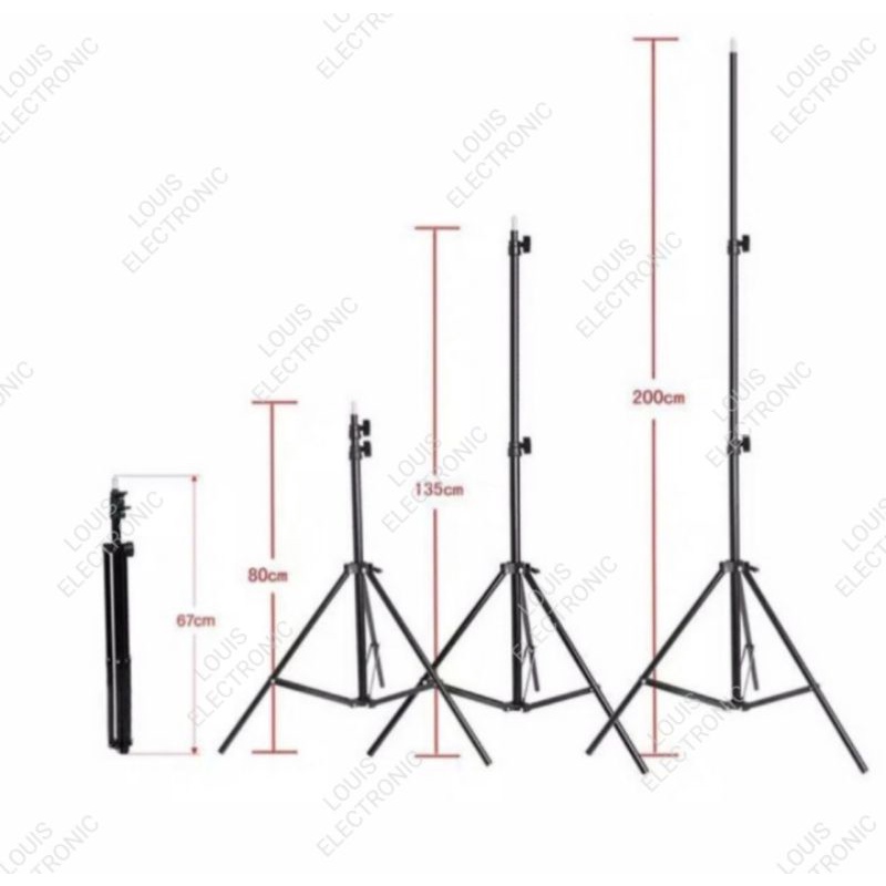 Tripod Standing Thermometer Dinding / Tripod Ring Light Stand 2m