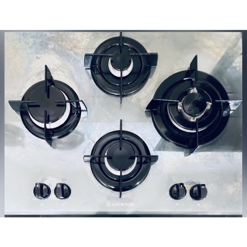 Ariston Kompor gas tanam (4tungku) Glass Iceberg