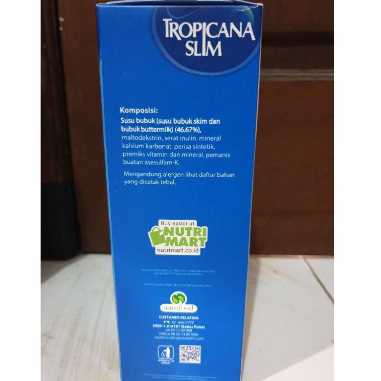 

J..Tropicana Slim Low Fat Milk 500 gr Vanilla Susu Diet Tanpa Gula Keto High Fiber.X big_sAle
