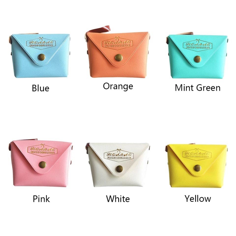 Mini Pouch Exclusive Dengan Kancing Premium Import Bisa Pilih Warna Dompet Koin Premium Dompet Mini