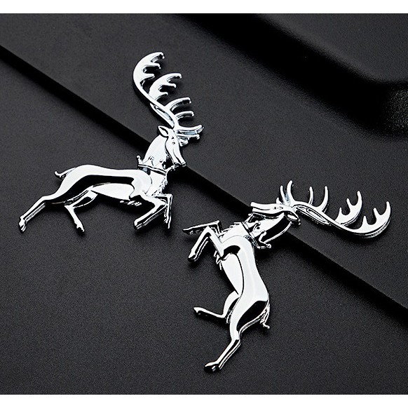 Tempelan Stiker Emblem Mobil Chorme EMPEROR DEER