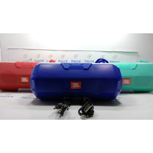 Speaker Bluetooth JBL TG 143 Double Bass Subwoofer Stereo + LED