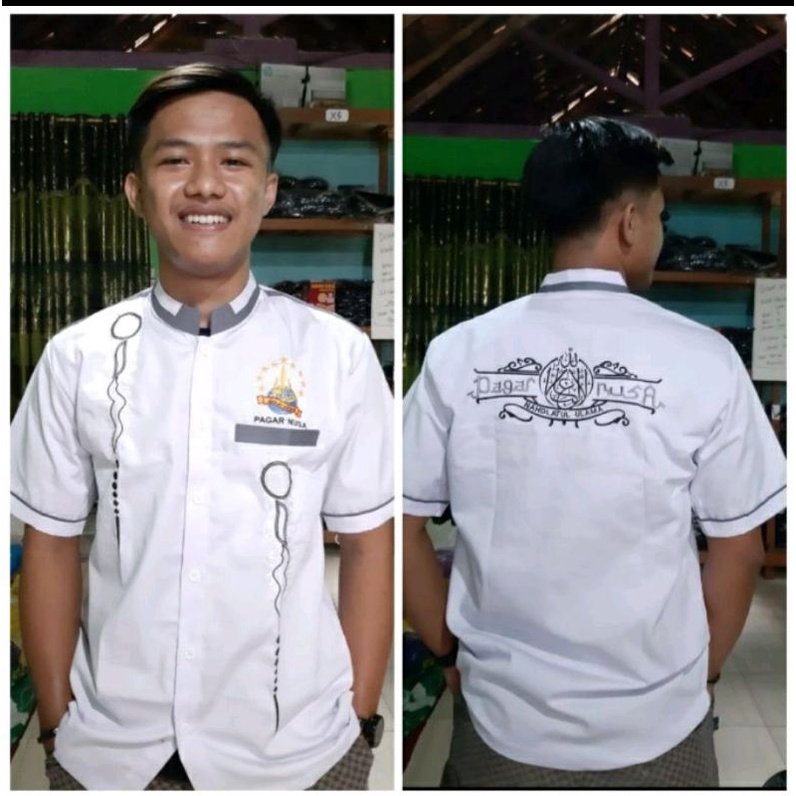 obral kemeja hem pagar nusa bordir full