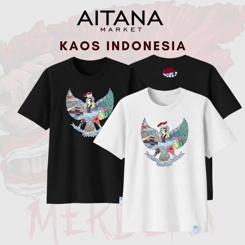 Baju Kaos Garuda Ragam Indonesia Tersedia Size Bayi Anak Remaja Dewasa Big Size Katun Cotton 30