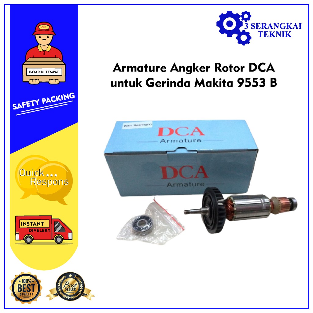 Armature Angker Rotor DCA untuk Gerinda Makita 9553 B